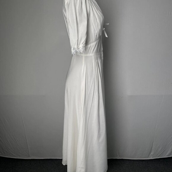 Reformation Women’s Ketra Slim Fit V-Neck Midi Dress Ivory - Picture 12 of 16